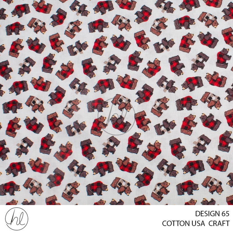 COTTON USA CRAFTS PER M IVORY DESIGN 65 112CM WIDE
