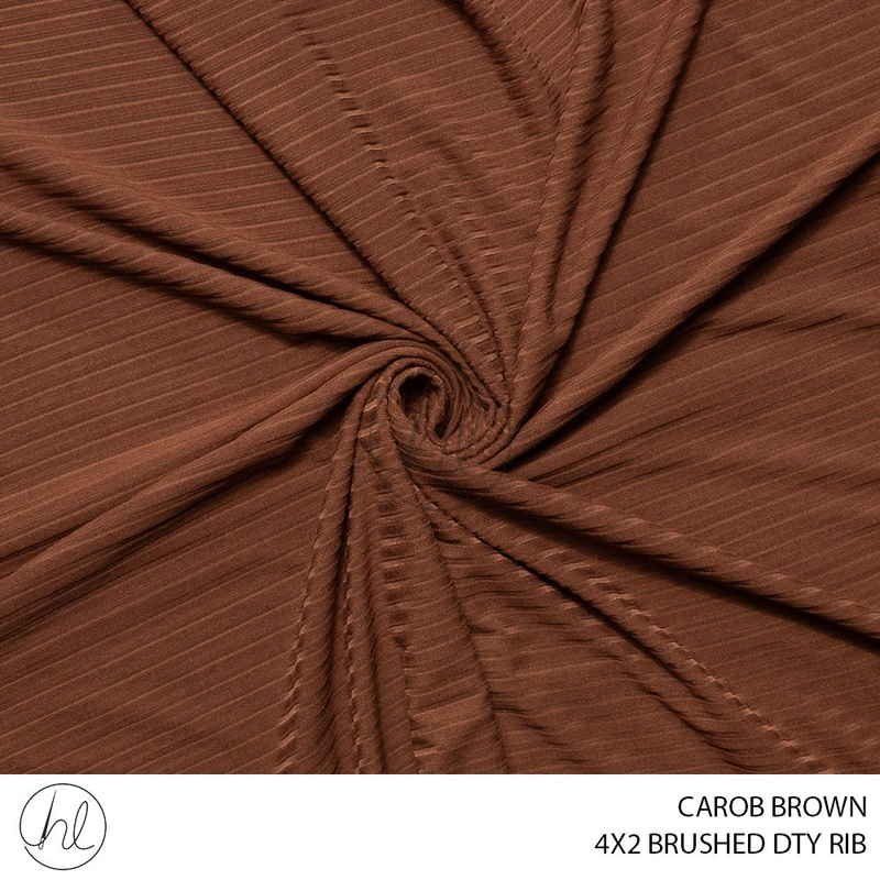 P/S KATELYN RIB 51 CAROB RIB 150CM PER M