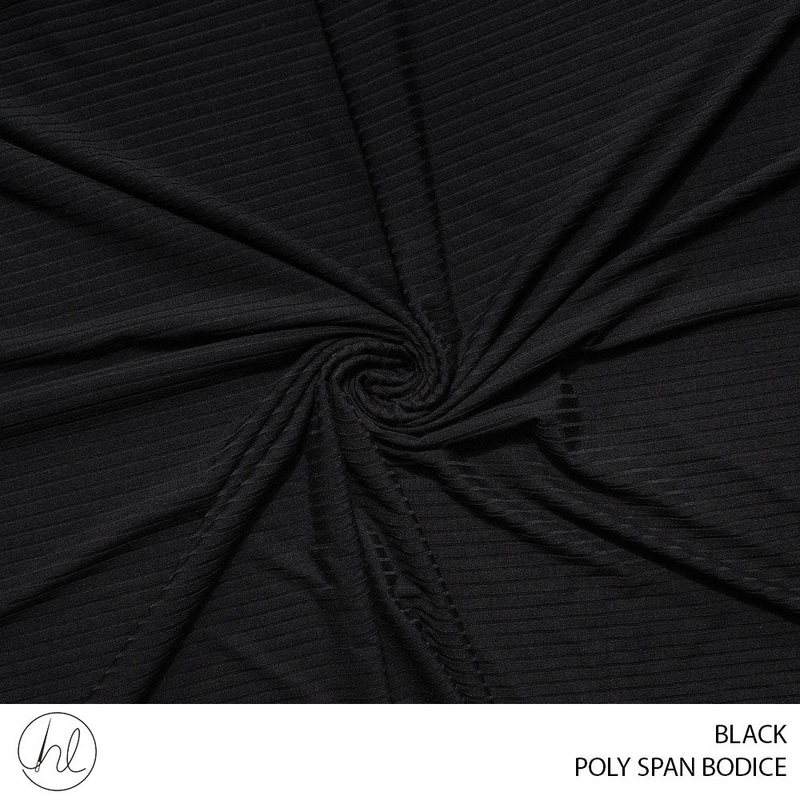 POLY SPAN BODICE 51 BLACK 150CM PER M