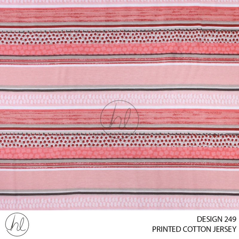 PRINTED COTTON JERSEY 51 CORAL 150CM PER M