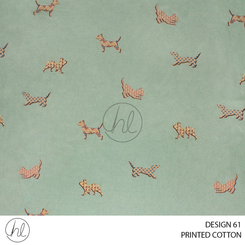 PRINTED COTTON MANGO 22 MINT 150CM PER M