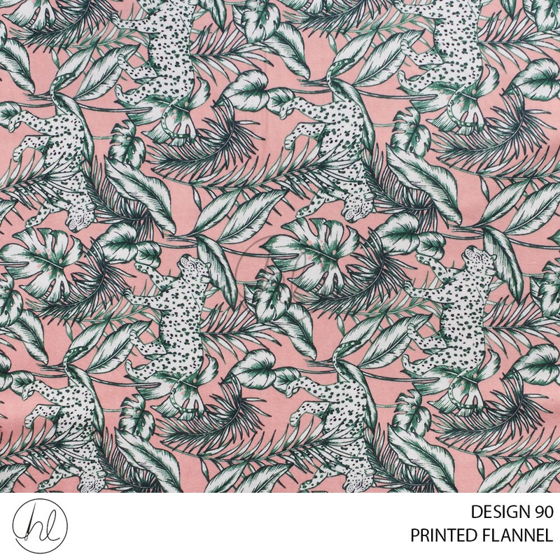 PRINTED FLANNEL 51 SALMON 110CM PER M