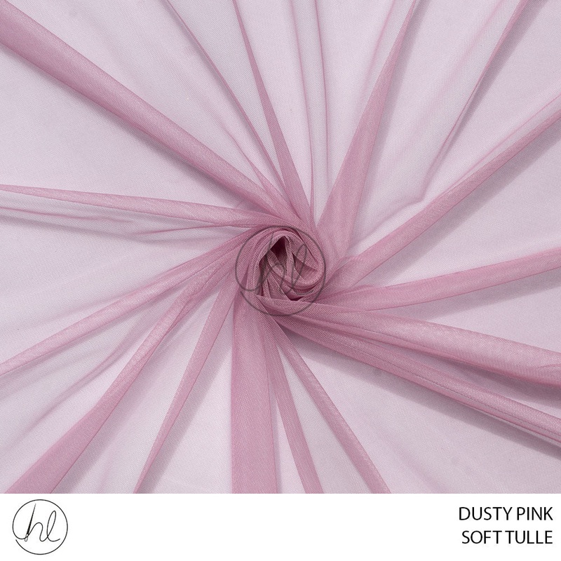 Soft Tulle 55 Dusty Pink 150cm Per M
