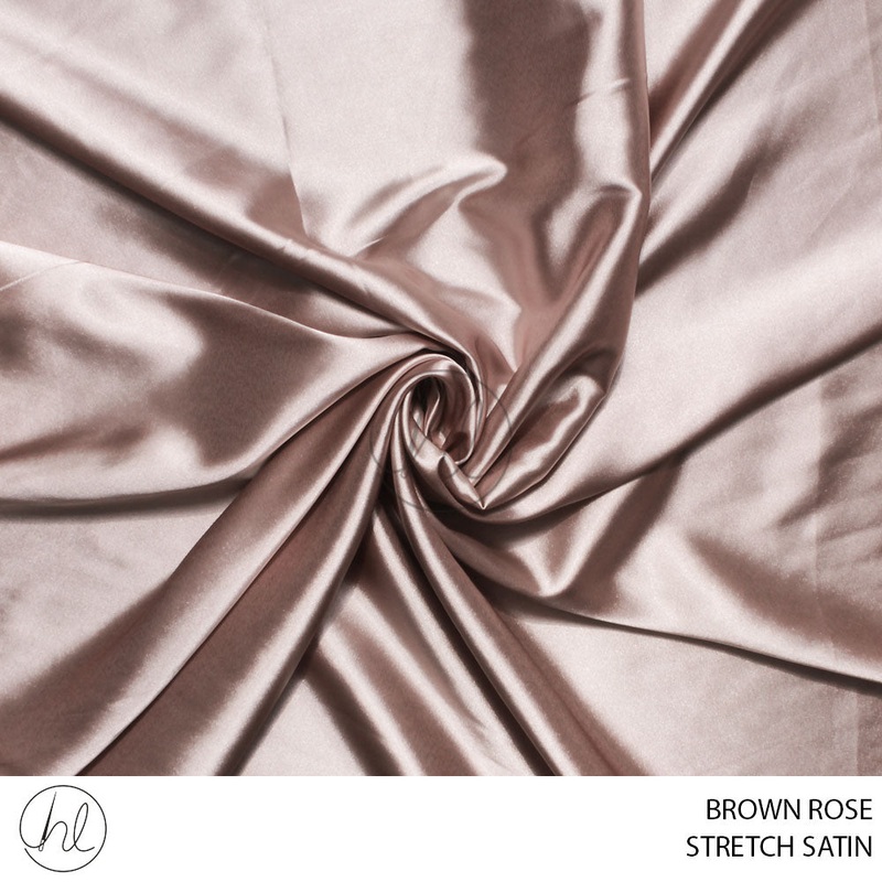 STRETCH SATIN 781 BROWN ROSE 150CM PER M