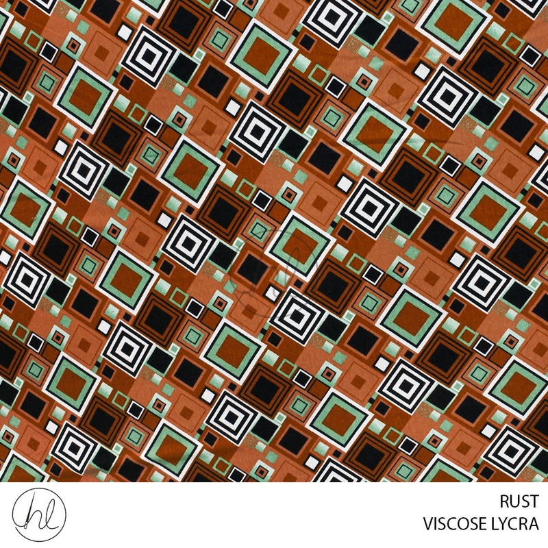 Viscose Lycra 51 Rust 150cm Per M