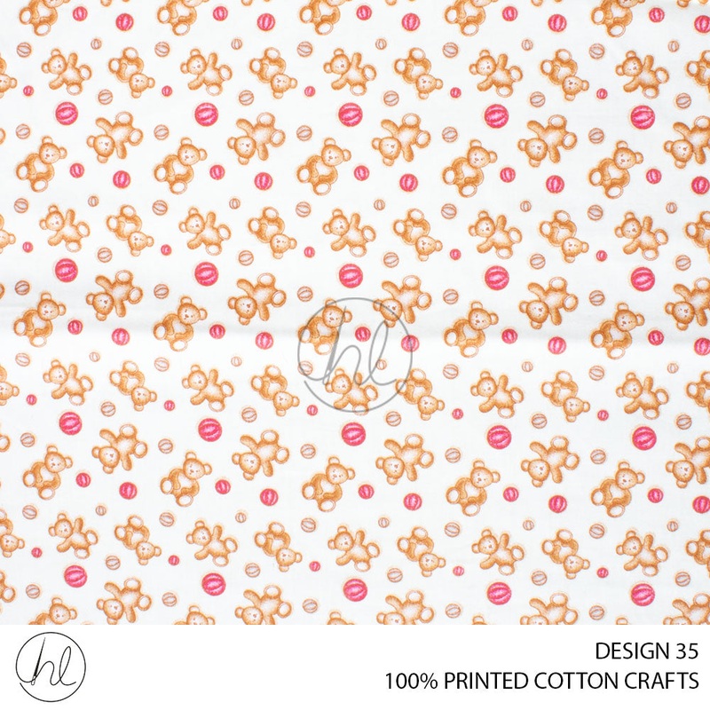 100% PRINTED COTTON 1 ASSORTED 150CM PER M