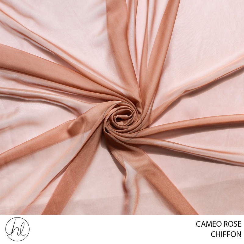 CHIFFON 51 CAMEO ROSE 150CM PER M