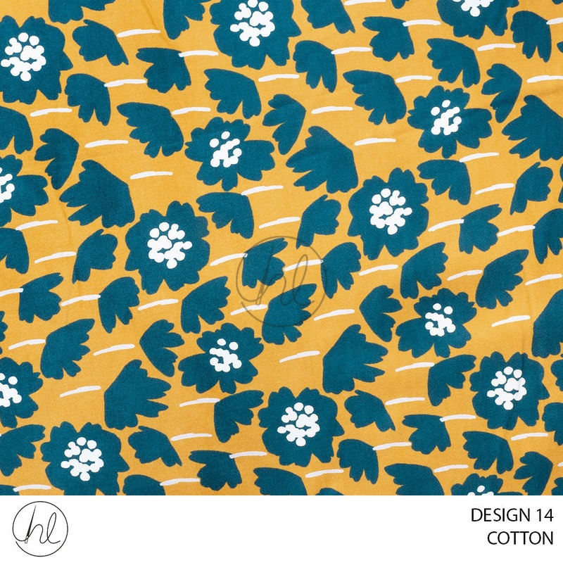 Cotton 51 teal 150cm per m