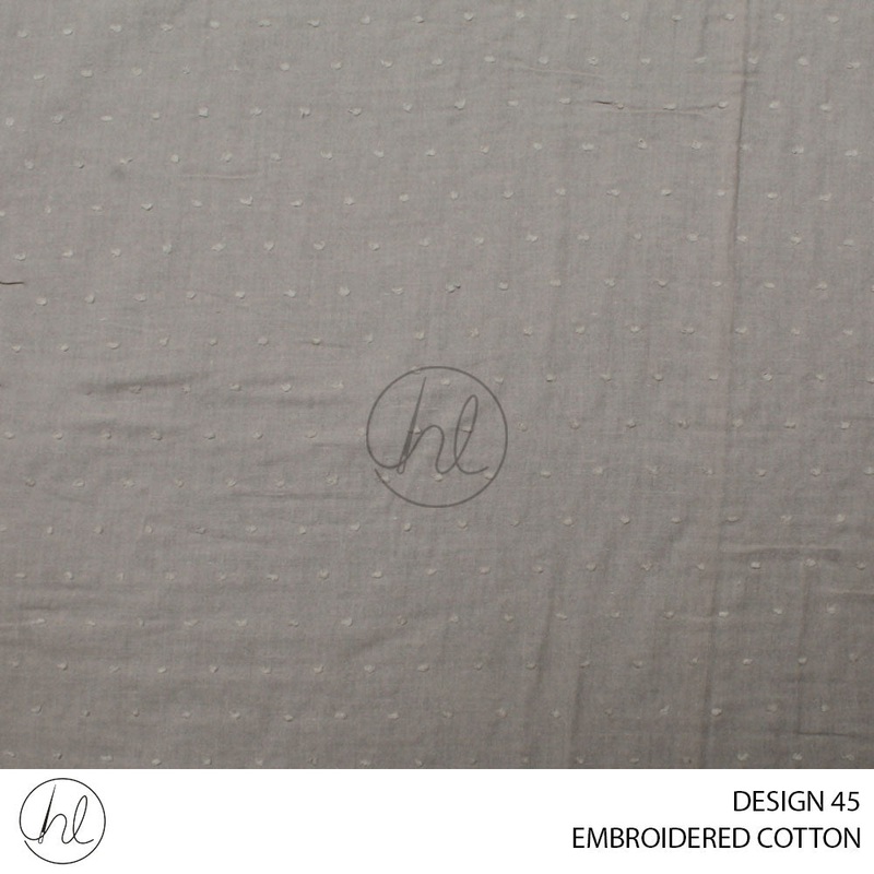 COTTON EMBROIDERY 51 PER M DESIGN 45 BEIGE 150CM WIDE