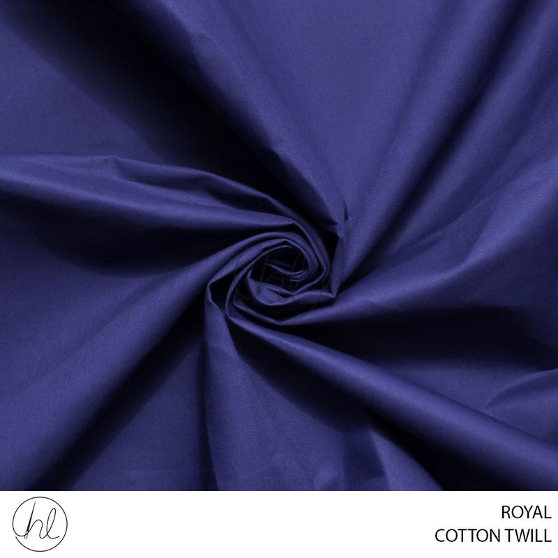 COTTON TWILL 53 ROYAL 150CM PER M