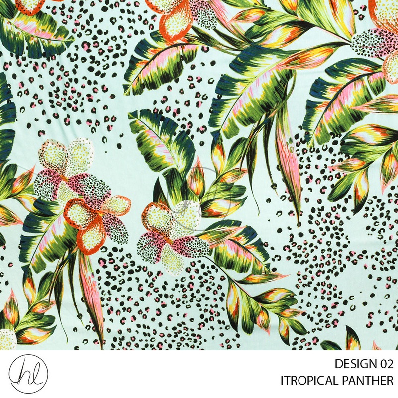 ITROPICAL PANTHER 51 AQUAMARINE 150CM PER M