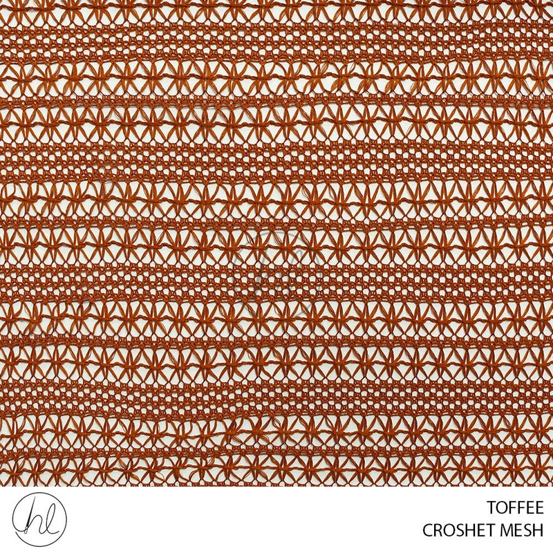 JACQUARD CROCHET MESH 51 TOFFEE 150CM PER M