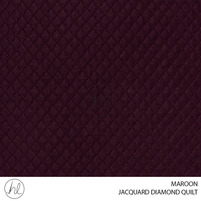 Jacquard Diamond Quilt 56 Maroon 150cm Per M