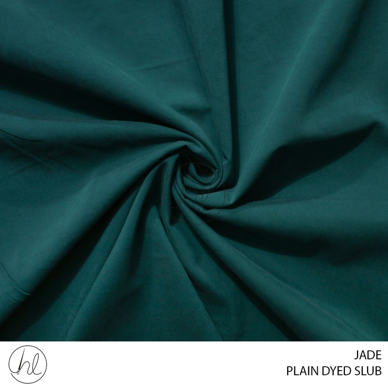 Plain dyed slub 51 jade 150cm per m