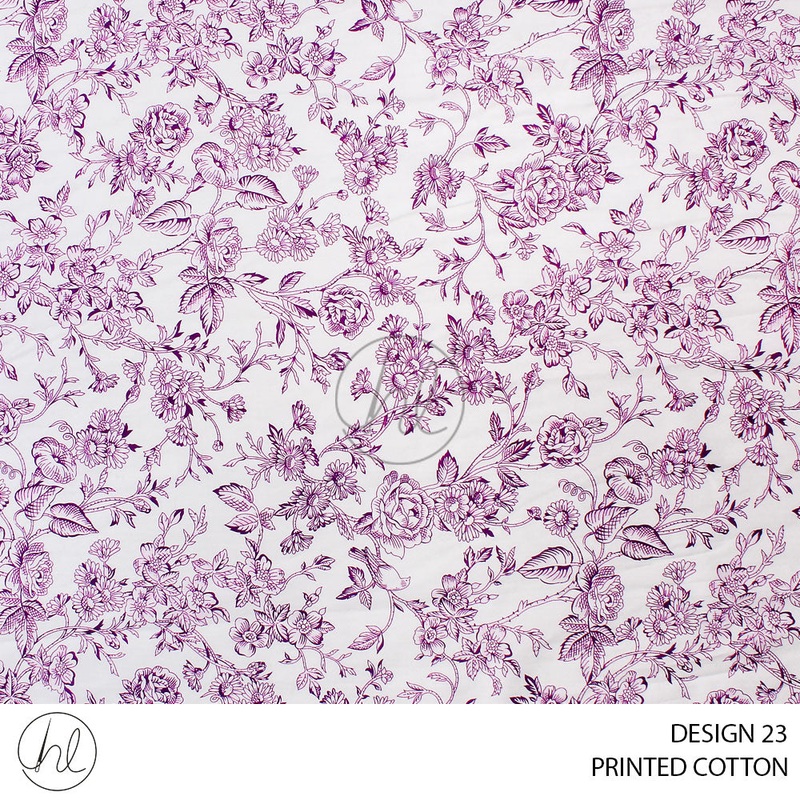 PRINTED COTTON BRISA 51 PURPLE 150CM PER M