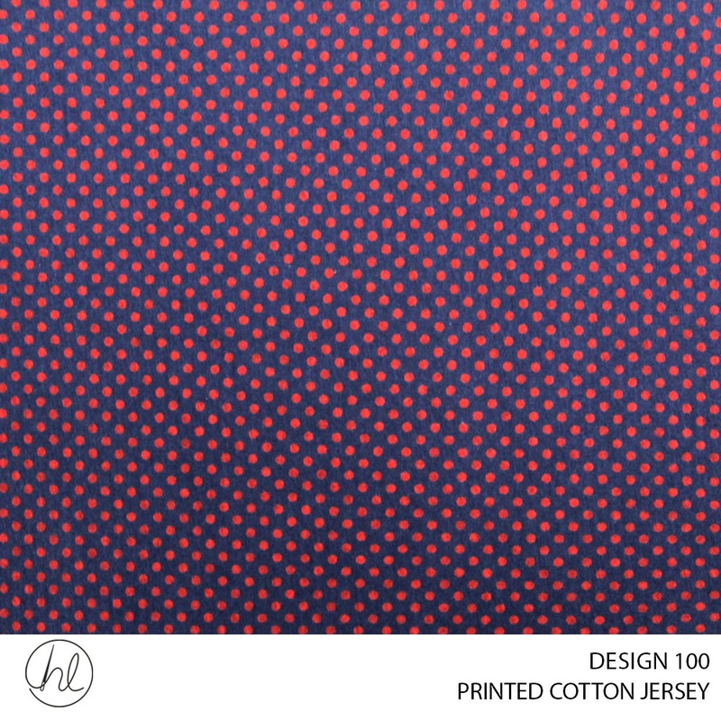 PRINTED COTTON EJRSEY DESIGN 100 150CM WIDE PER M51