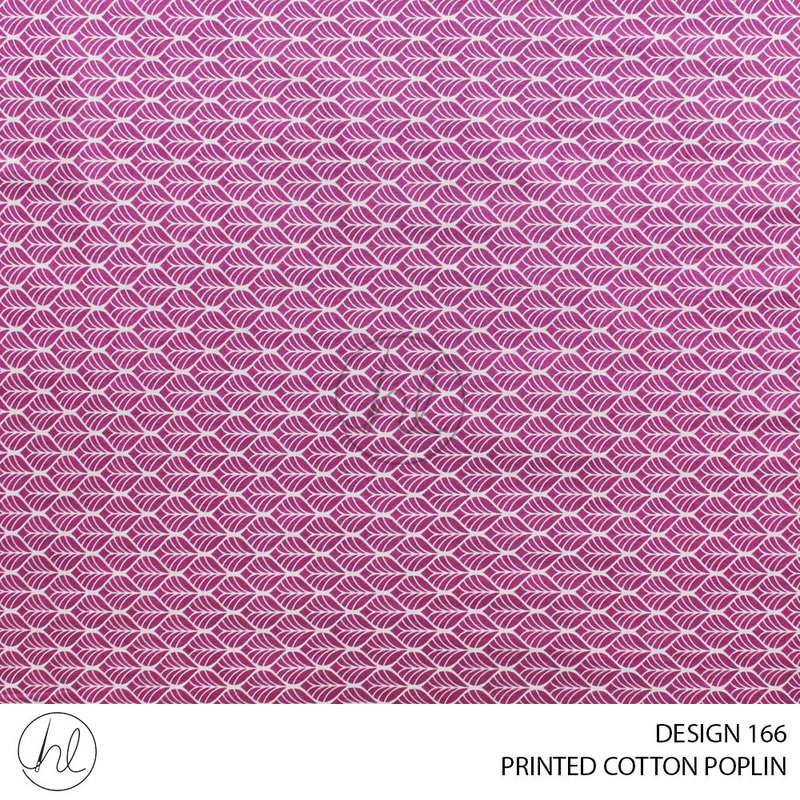 PRINTED COTTON POPLIN 51 MAGENTA 145CM PER M