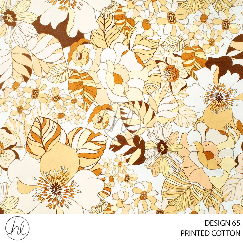 PRINTED COTTON VITARA 51 CREAM 150CM PER M