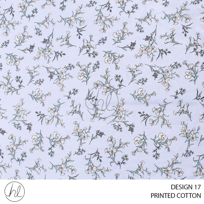 PRINTED COTTON ZOECARE 51 LILAC 150CM PER M