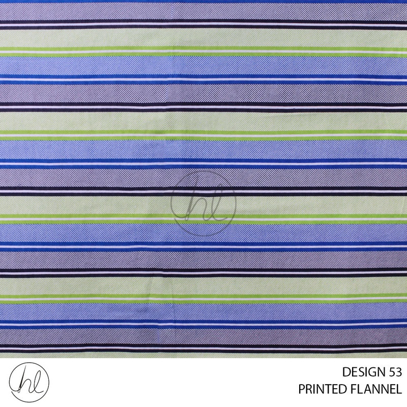 PRINTED FLANNEL 51 MULTI 110CM PER M