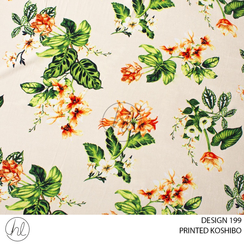 PRINTED KOSHIBO 51 CREAM DESIGN 199 150CM