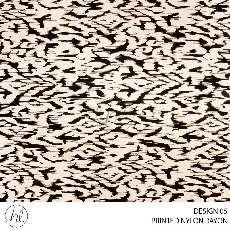 PRINTED NYLON RAYON 781 STONE 150CM PER M