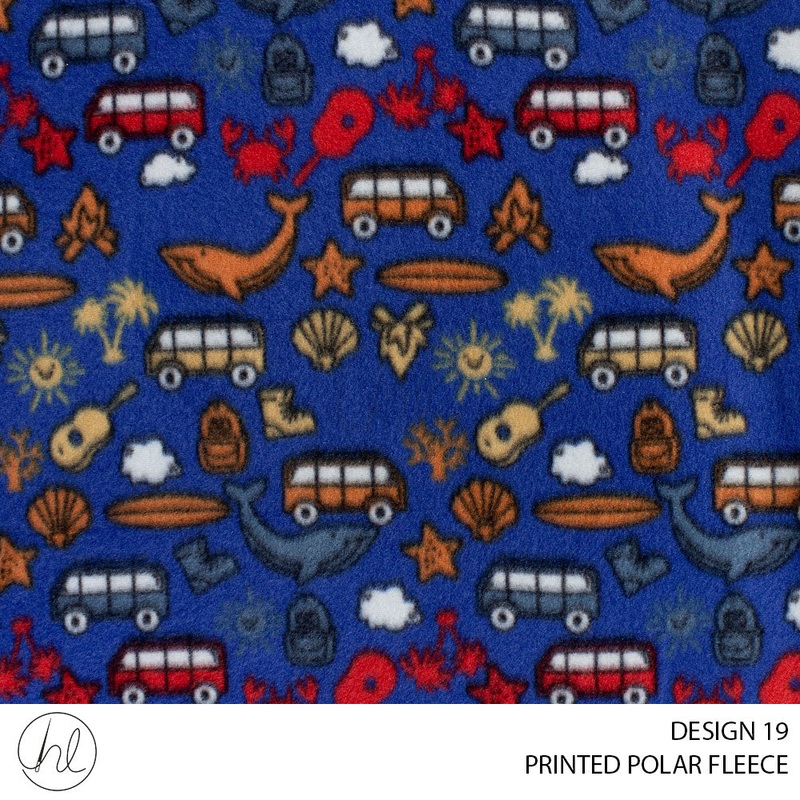 PRINTED POLAR FLEECE 781 ROYAL 150CM PER M