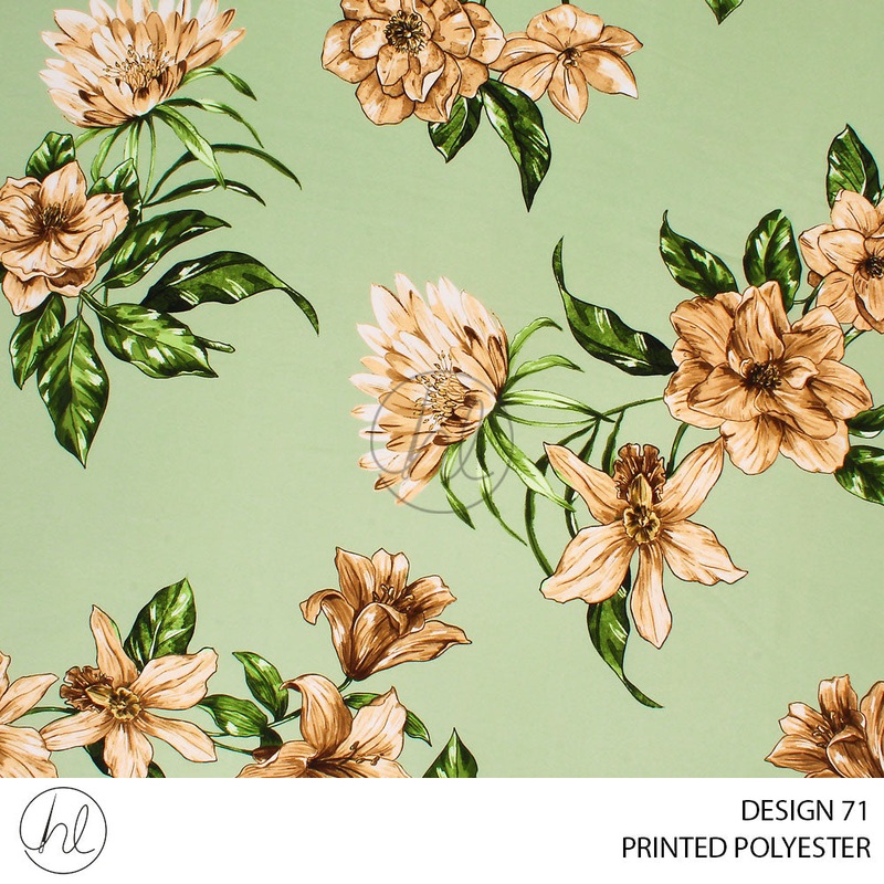 PRINTED POLYESTER MIORI 83 MINT 150CM PER M