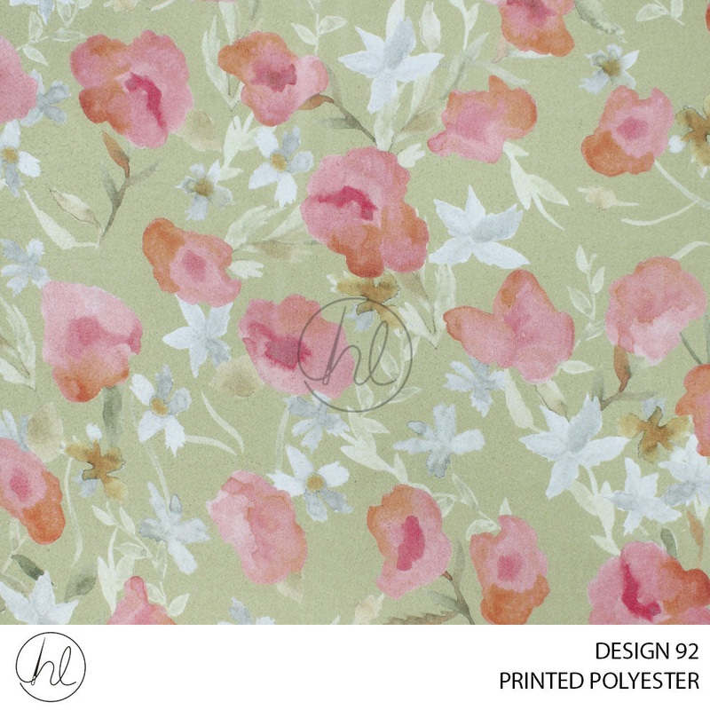 PRINTED POLYESTER SIROPE 89 BEIGE 150CM PER M