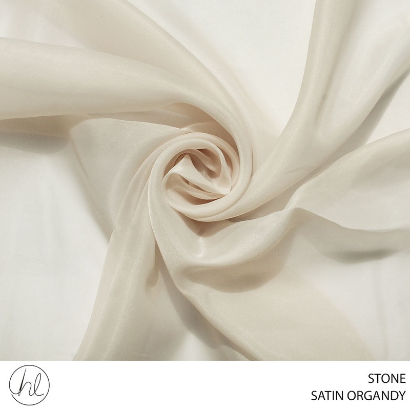 SATIN ORGANDY 150CM STONE ROLL ROLL 001