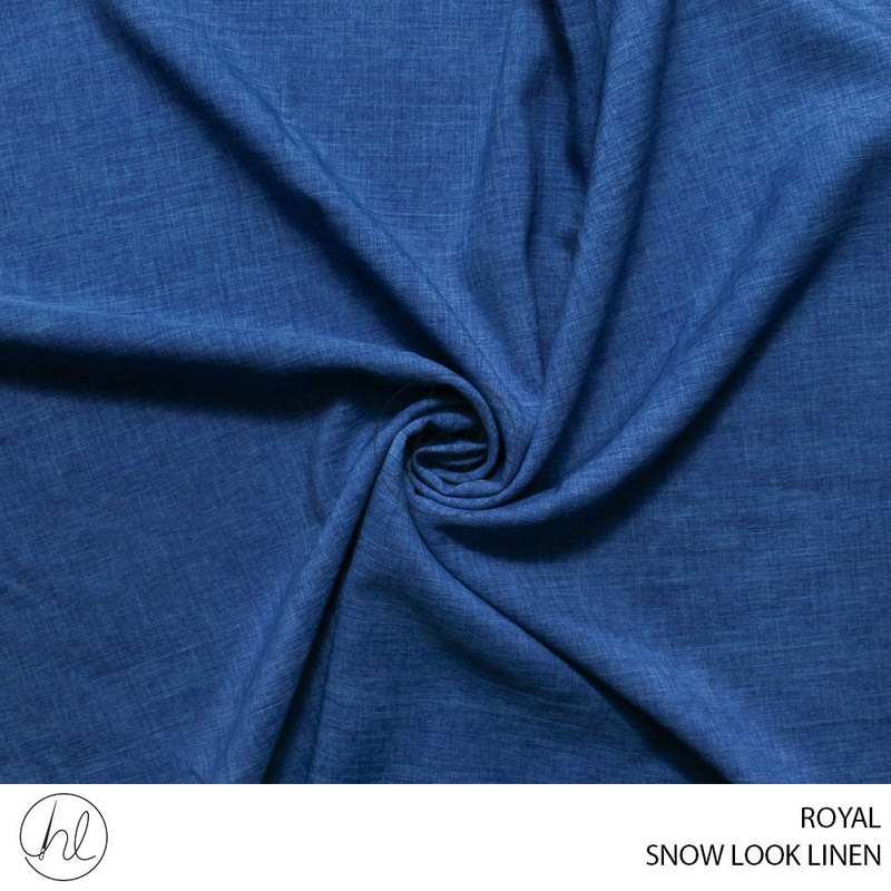 SNOW LOOK LINEN 55 ROYAL 150CM PER M