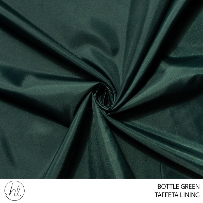 TAFFETA LINING 51 BOTTLE GREEN 150CM PER M