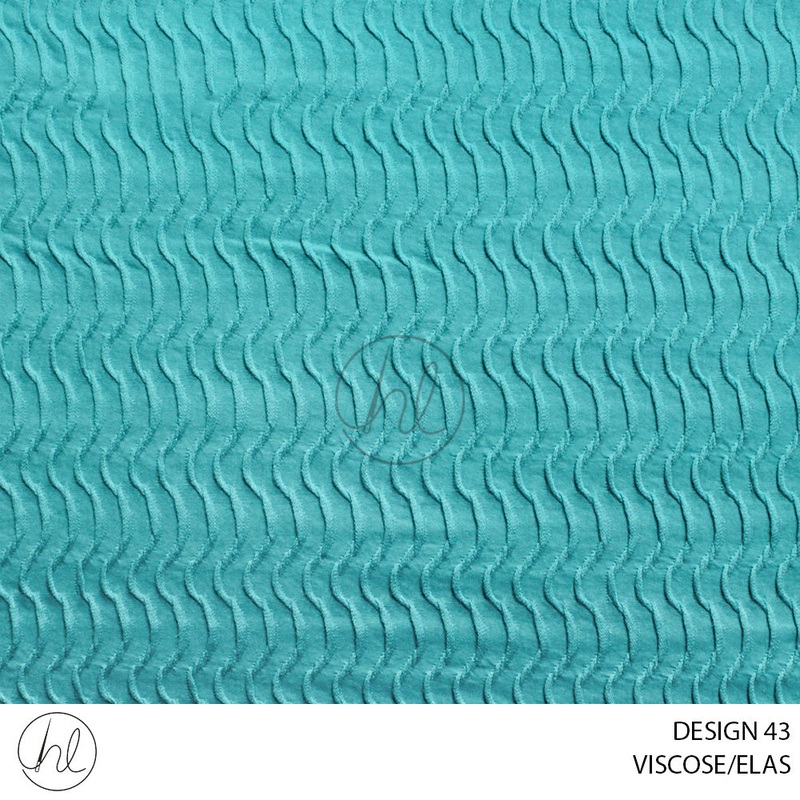 VISCOSE/ELAS 51 AQUA 150CM PER M