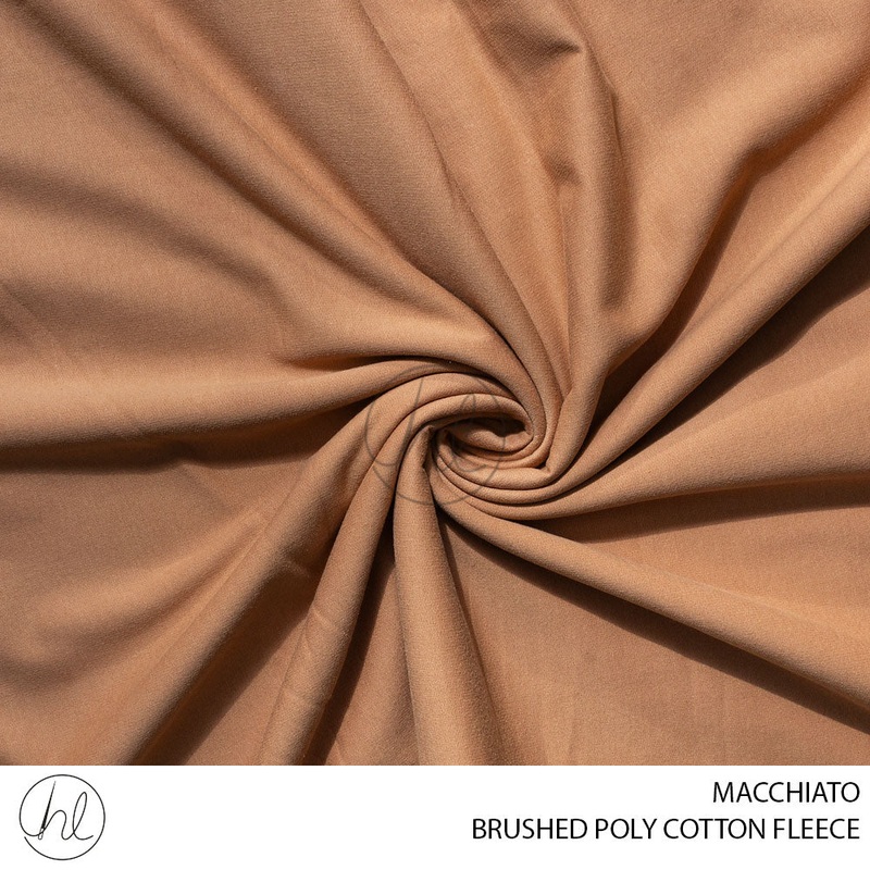 BRUSHED POLY COTTON FLEECE 51 MACCHIATO 150CM PER M