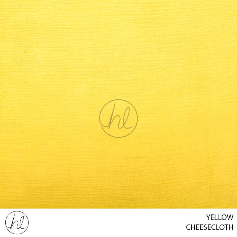 CHEESECLOTH 53 PER M YELLOW 150CM WIDE