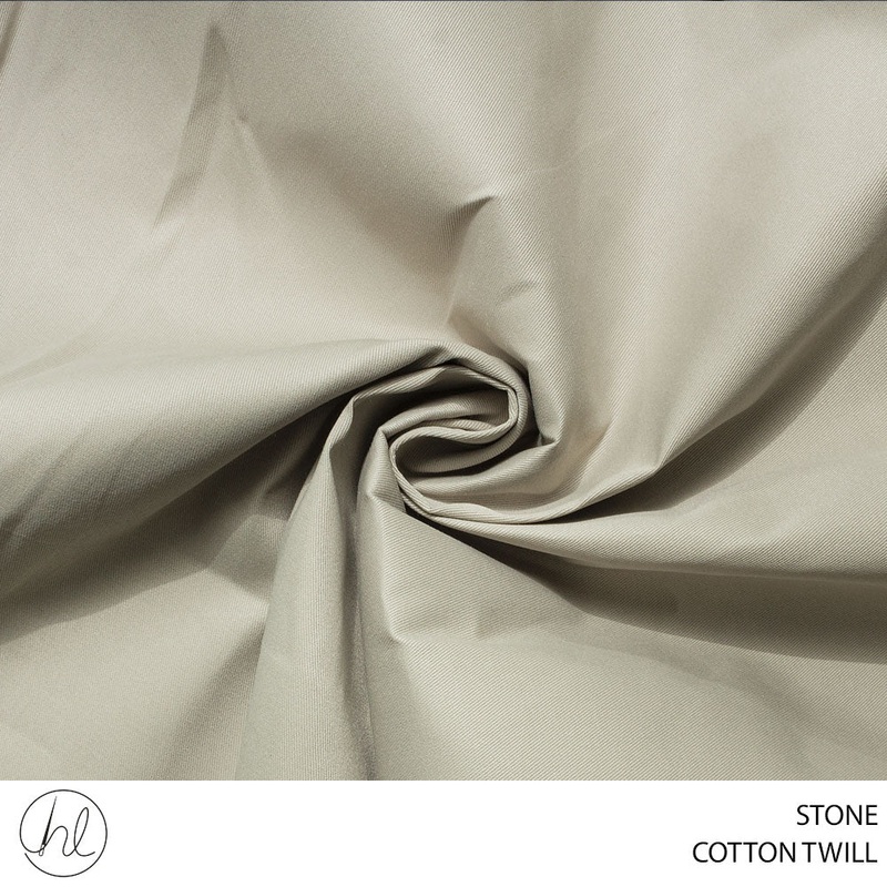 COTTON TWILL PD 150CM STONE ROLL ROLL 001