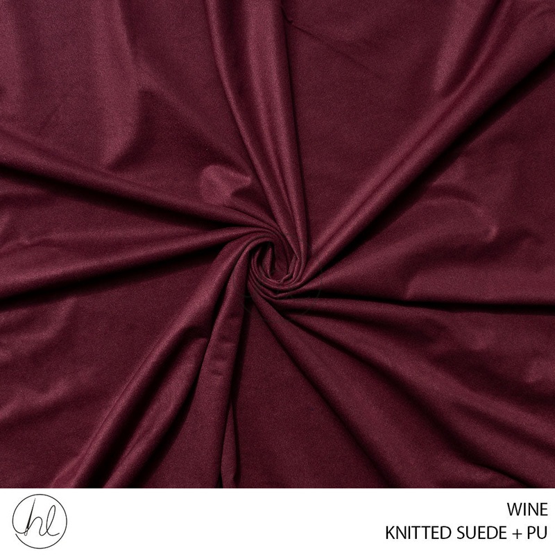 KNITTED SUEDE + PU 51 WINE 150CM PER M