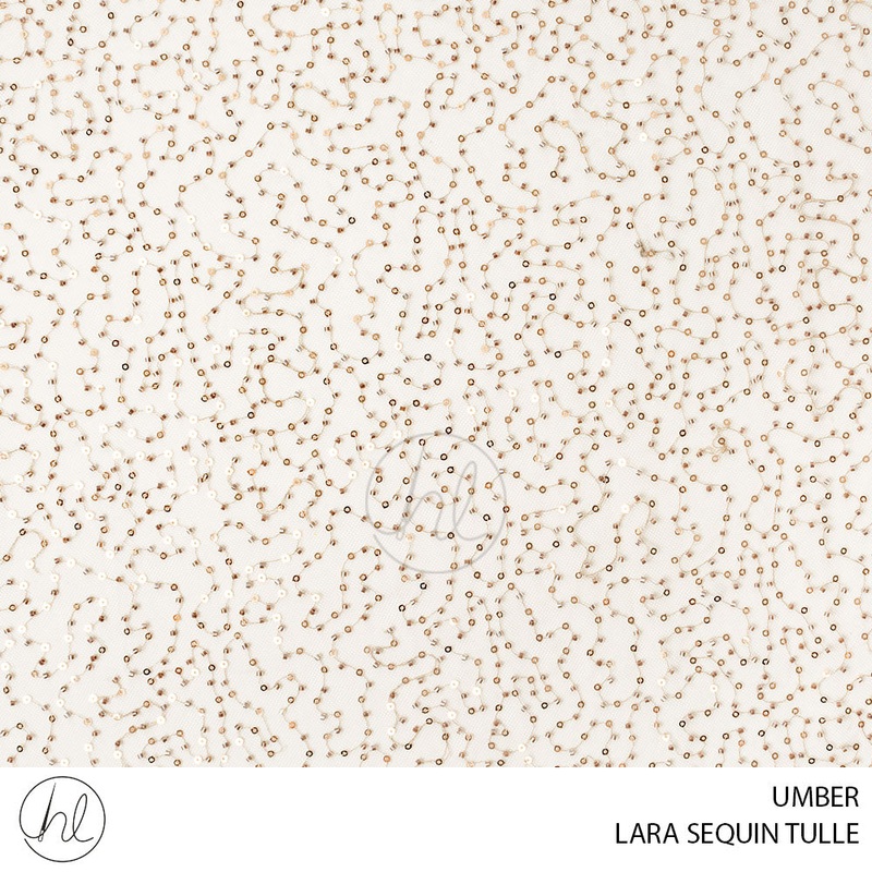 LARA SEQUIN TULLE 781 UMBER 130CM PER M