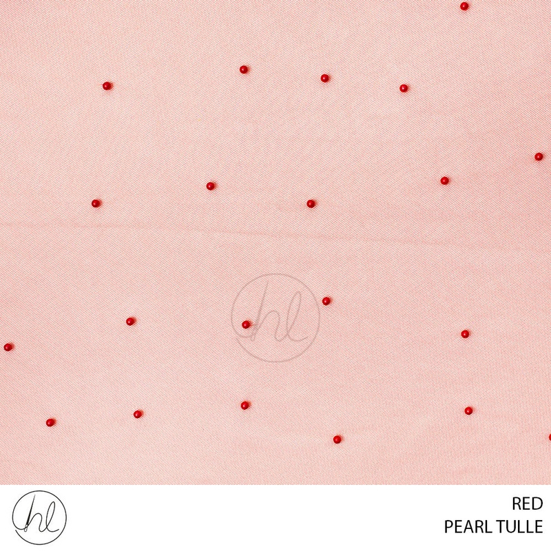 PEARL TULLE 781 RED  130CM PER M