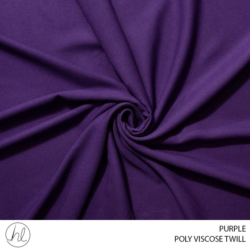 Poly viscose twill 51 purple 150cm per m