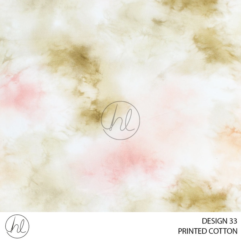 PRINTED COTTON BRONZE 51 BEIGE 150CM PER M