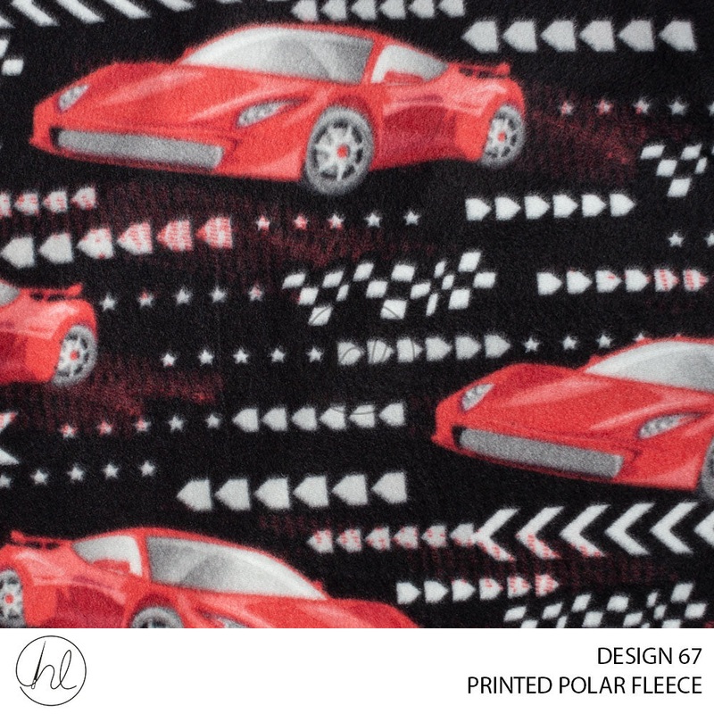 PRINTED POLAR FLEECE 781 BLACK 150CM PER M