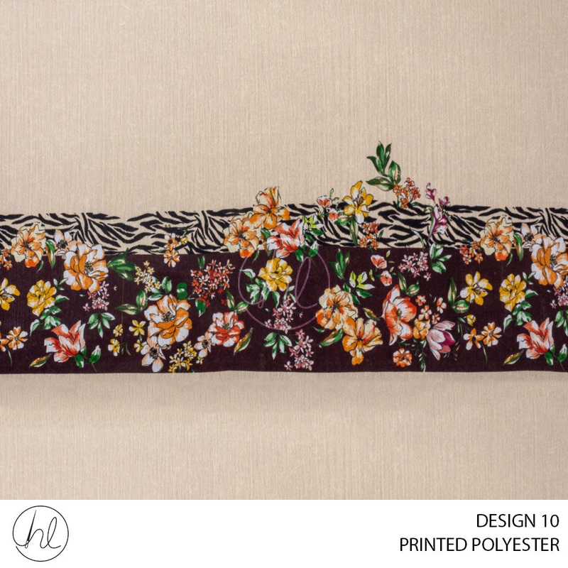 PRINTED POLYESTER MIDASFRE PER M PEACHDESIGN 10 150CM WIDE