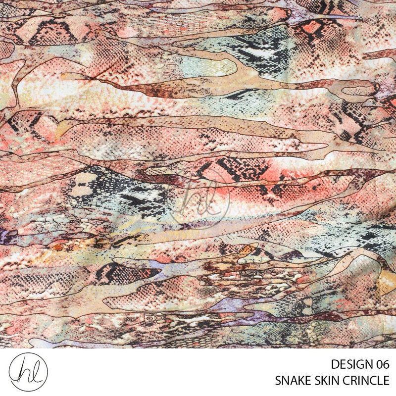 SNAKE SKIN CRINCLE 51 SEASHELL 150CM PER M