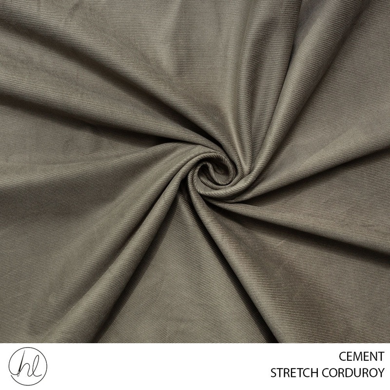 STRETCH CORDUROY 51 CEMENT 150CM PER M