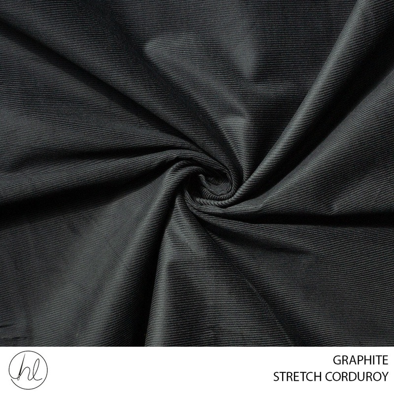 STRETCH CORDUROY 51 GRAPHITE 150CM PER M