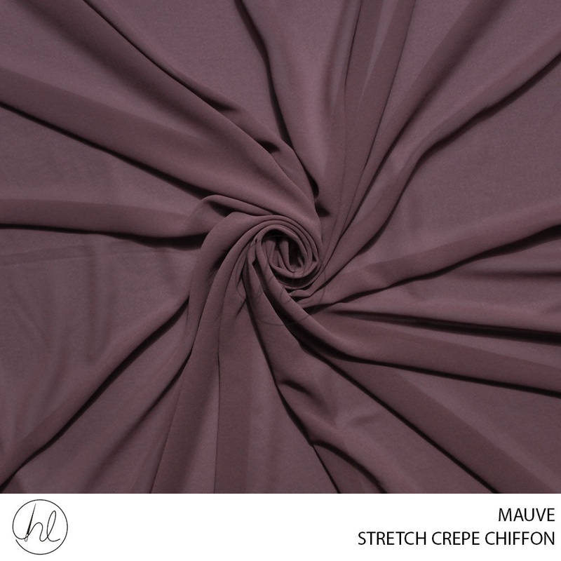 STRETCH CREPE CHIFFON 53 MAUVE 150CM PER M