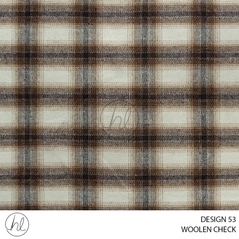 WOOLEN CHECK MOSCOW 51 EGRET 150CM PER M