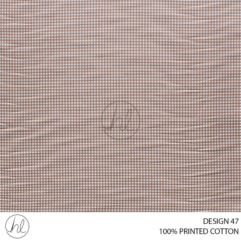 100% PRINTED COTTON 3408 UMBER 110CM PER M