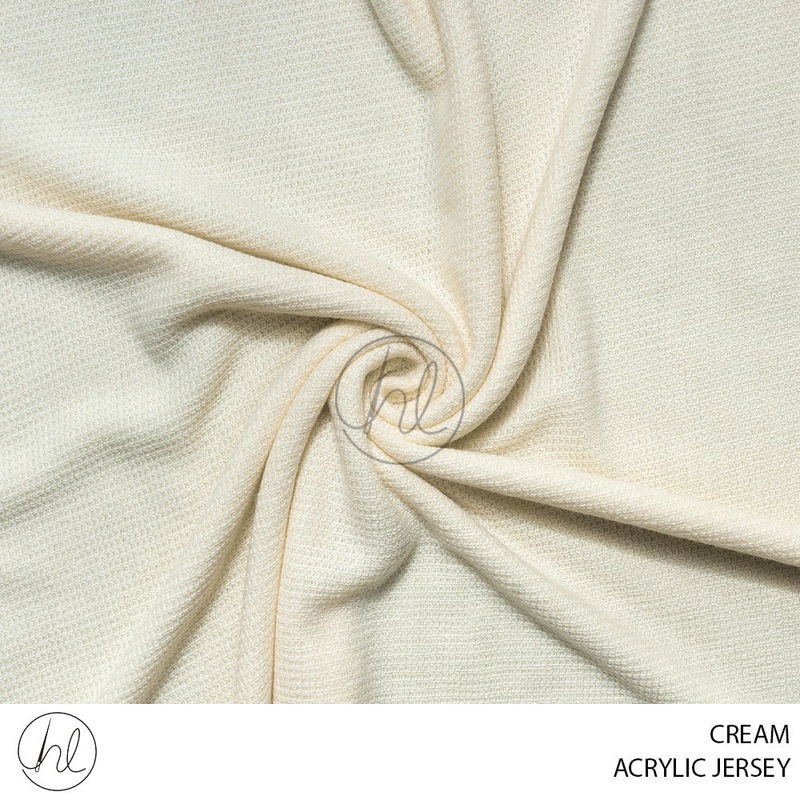 ACRYLIC JERSEY 51 CREAM 150CM